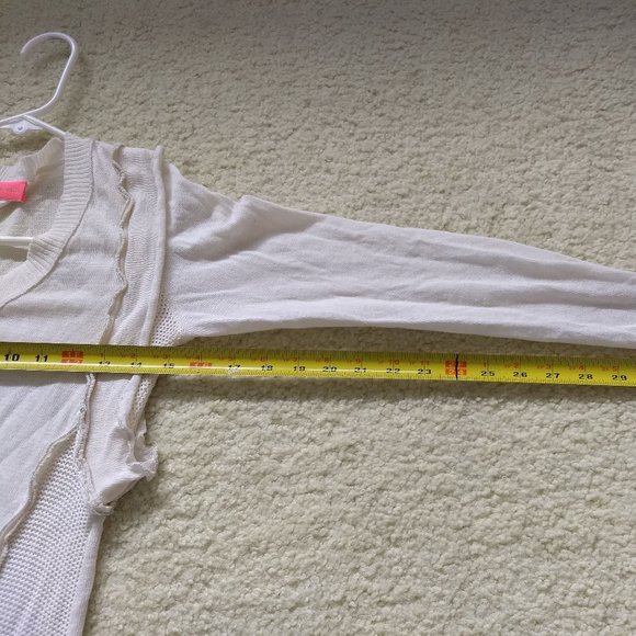 vintage 90s handkerchief hem tunic sweater Italy NWOT - Picture 6 of 14